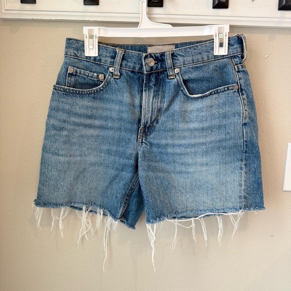 Everlane Denim Frayed Hem Women Shorts